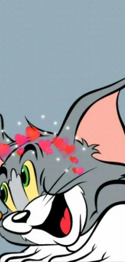 Tom and Jerry wallpaper with playful design.