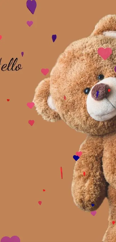 Toy Font Teddy Bear Live Wallpaper