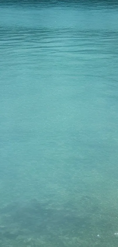 Serene blue-green water surface wallpaper for a calm phone background.