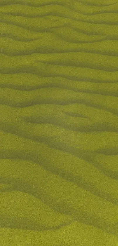 Serene sand dunes with a unique green hue as mobile wallpaper.