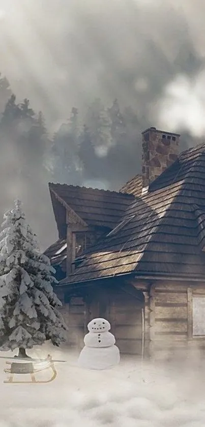 Tree Cloud Fog Live Wallpaper