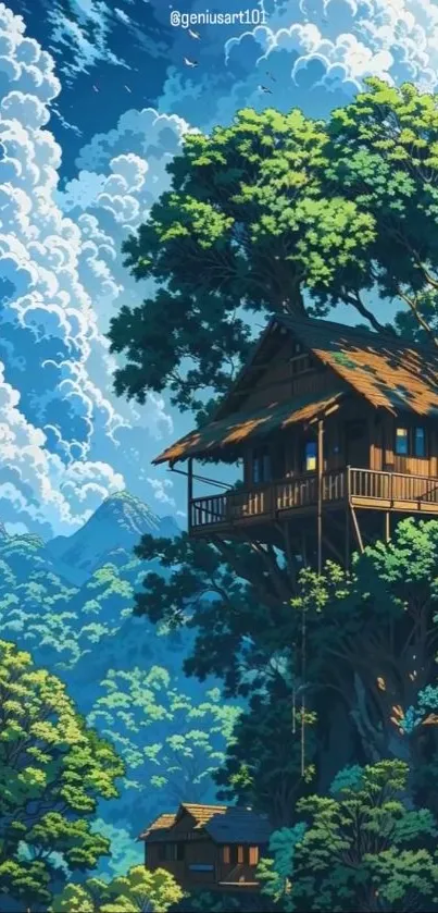 Tree House Animation Live Wallpaper