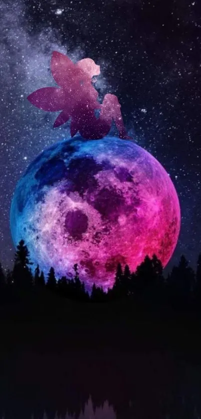 Tree Pink Purple Live Wallpaper