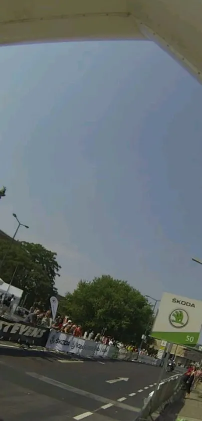 Tree Sky City Live Wallpaper
