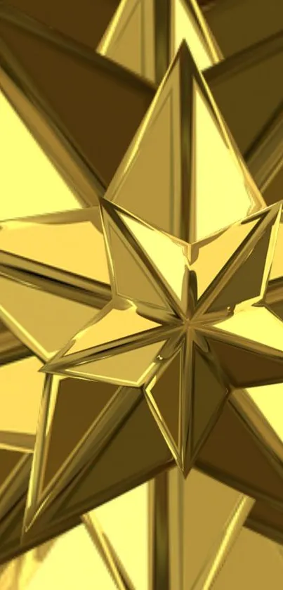 Triangle Gold Amber Live Wallpaper