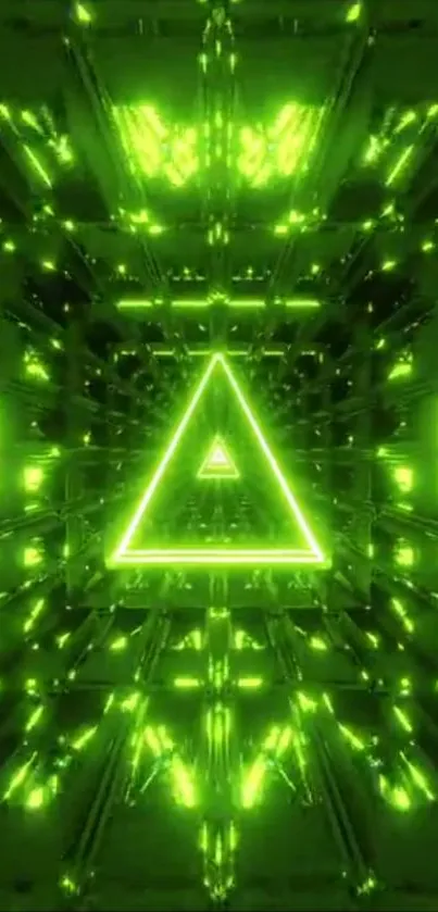 Triangle Neon Visual Effect Lighting Live Wallpaper