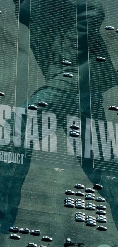 Creative urban denim-themed wallpaper for mobile.