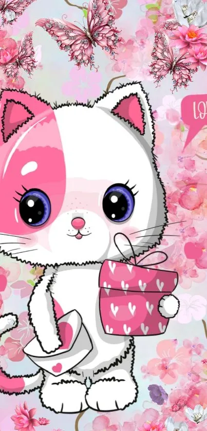 Vertebrate Cartoon Pink Live Wallpaper