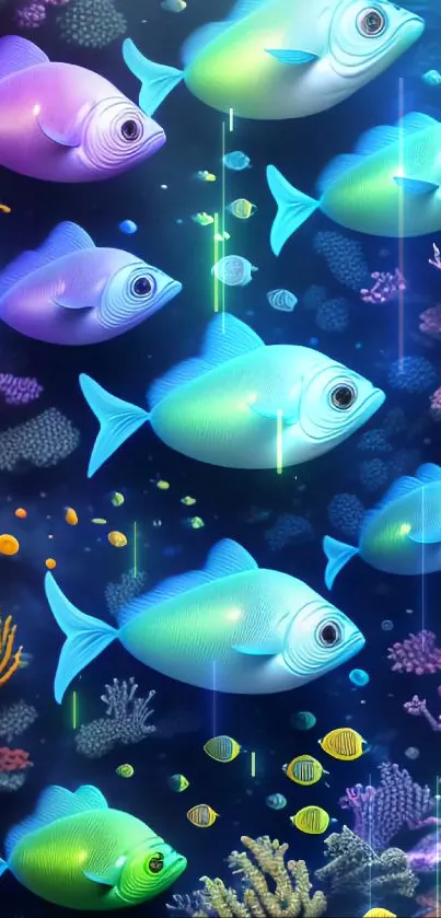 Vertebrate Light Blue Live Wallpaper