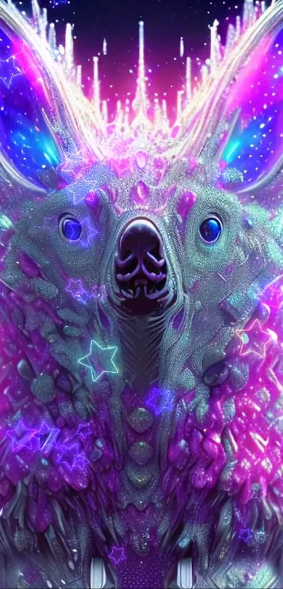 Vertebrate Purple Light Live Wallpaper