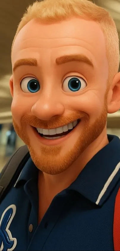 3D animated character with a vibrant design.