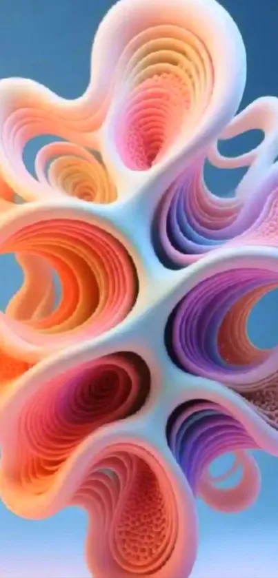 Vibrant abstract art with colorful shapes.