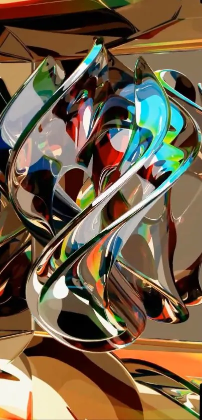 Vibrant abstract art with dynamic patterns.