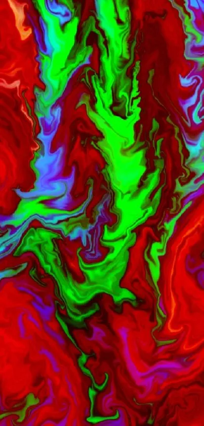 Vibrant abstract wallpaper with swirling colors.