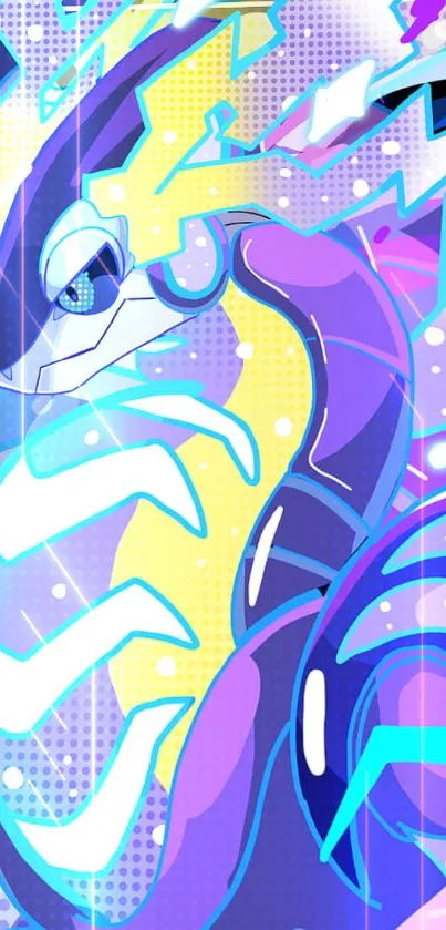 Vibrant abstract art wallpaper with dynamic geometric patterns.