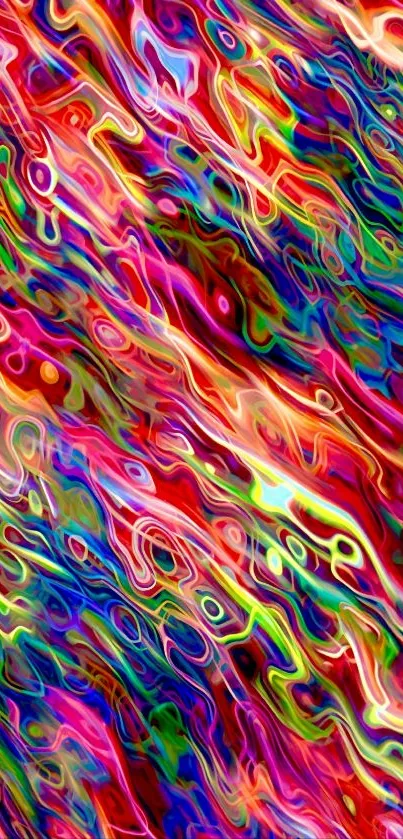 Vibrant abstract wallpaper with swirling colors.