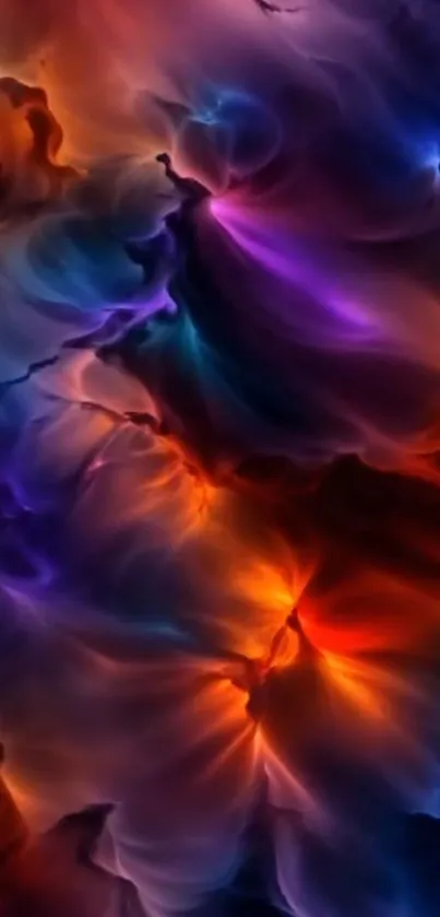 Vibrant abstract mobile wallpaper with colorful hues.
