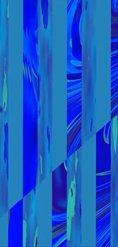Abstract blue striped wallpaper design.