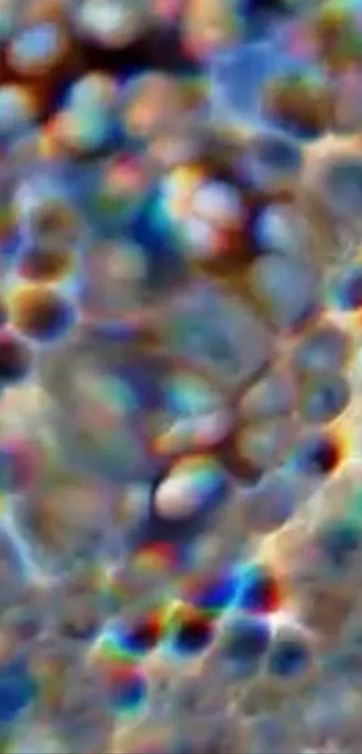 Colorful abstract bubble art mobile wallpaper.