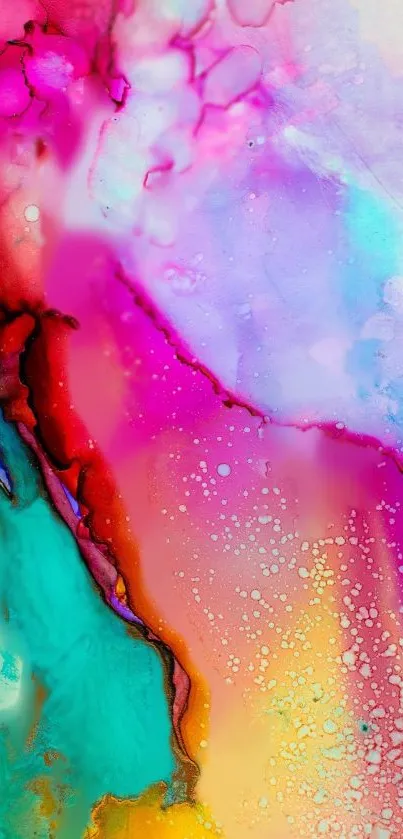 Colorful abstract wallpaper with vibrant hues.