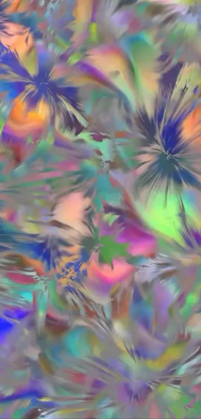 Vibrant abstract colorful pattern wallpaper