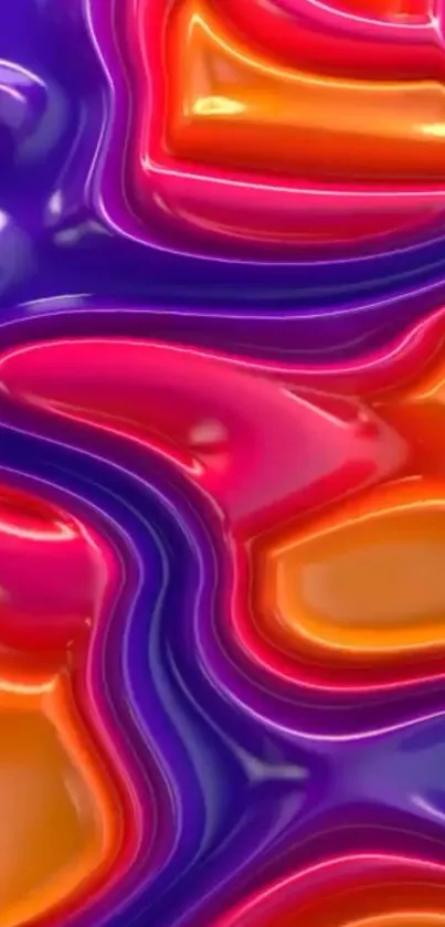 Vibrant abstract fluid art with colorful swirls.