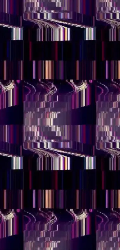 Vibrant abstract glitch wallpaper with geometric lines.
