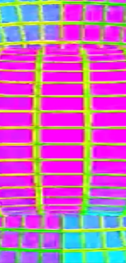 Abstract grid wallpaper with vibrant colors.