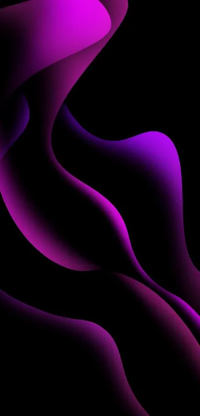 Flowing pink and purple abstract wallpaper for mobile phone.