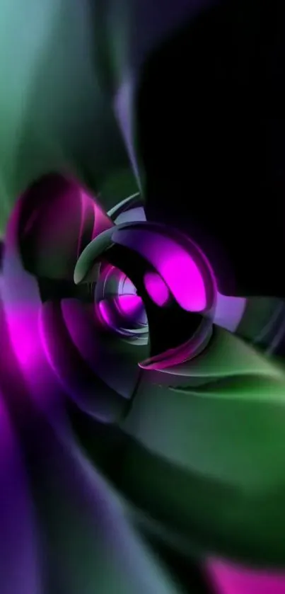 Abstract wallpaper with vibrant green and purple hues, creating a digital art display.