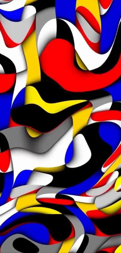 Abstract colorful mobile wallpaper with bold, vibrant patterns.