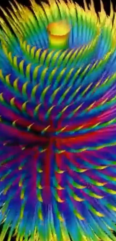 Vibrant abstract mobile wallpaper with dynamic patterns.