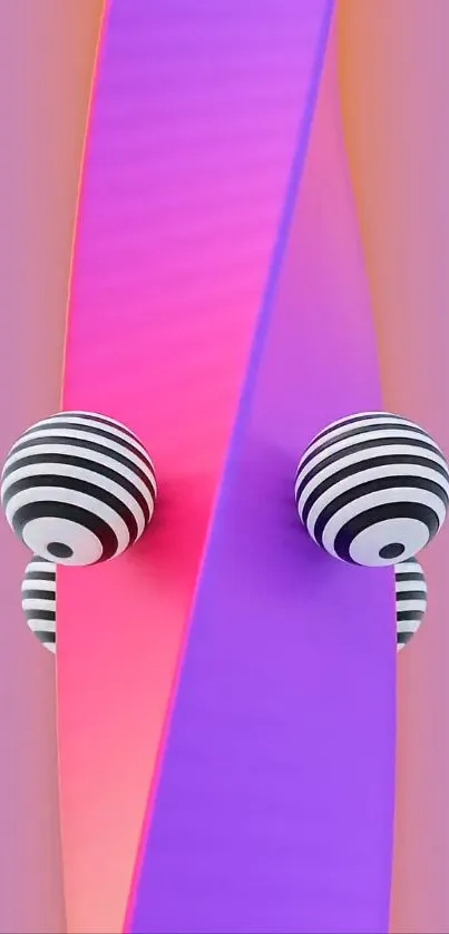 Abstract mobile wallpaper with vibrant colors and geometric shapes.