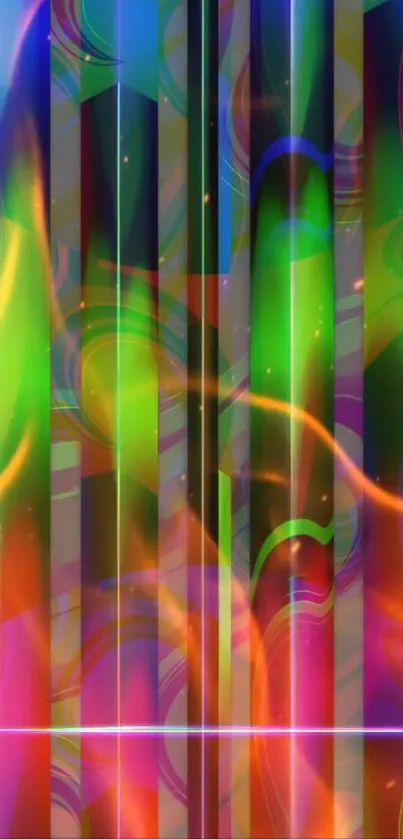 Colorful abstract geometric pattern wallpaper for mobile.
