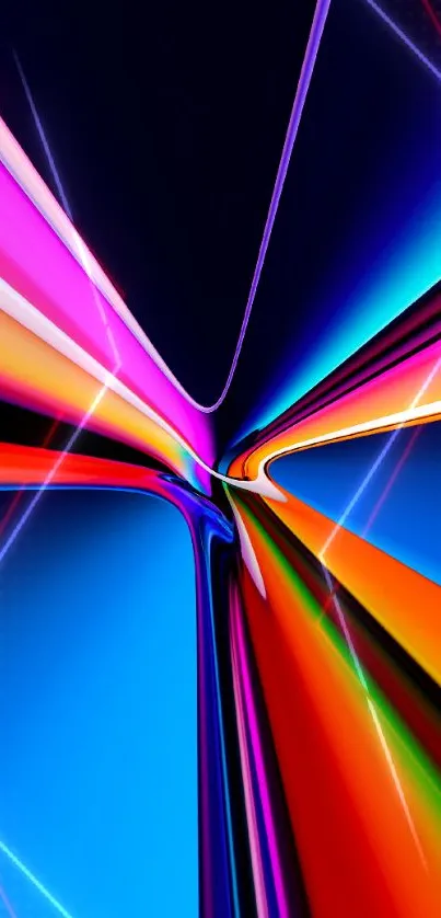 Vibrant abstract mobile wallpaper with dynamic colors.