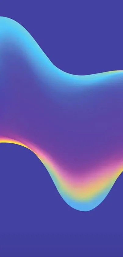 Colorful gradient abstract wallpaper with blue and vibrant hues.