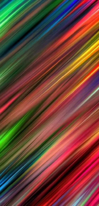 Vibrant abstract wallpaper with colorful diagonal streaks.