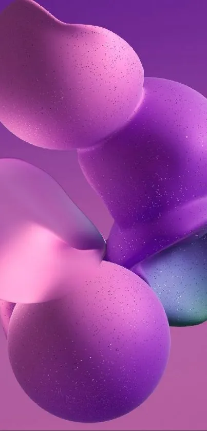 Vibrant abstract purple and pink mobile wallpaper with smooth curves.