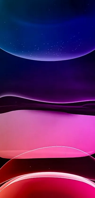 Vibrant abstract mobile wallpaper with colorful gradients.