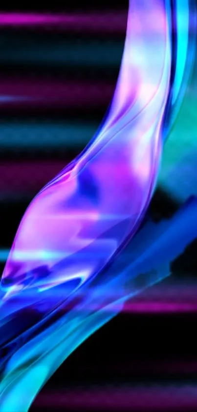 Vibrant blue and purple abstract mobile wallpaper design.