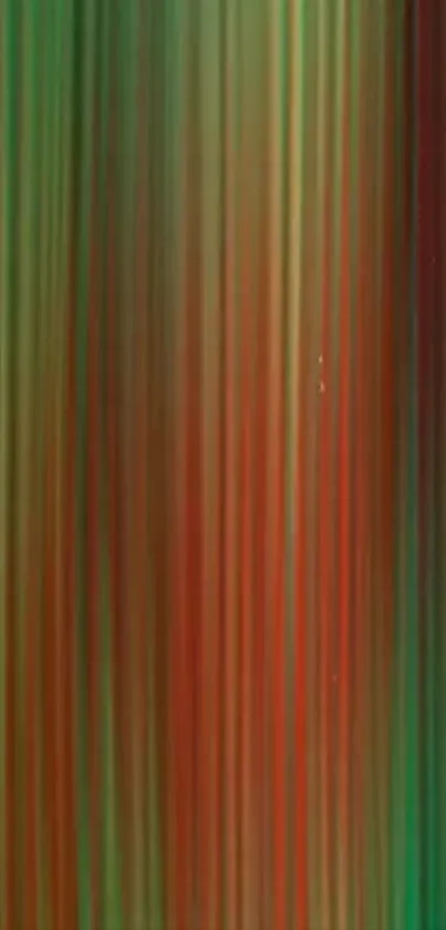 Abstract mobile wallpaper with green and red streaks.