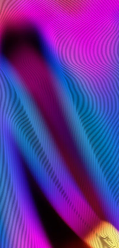 Colorful abstract wallpaper with wavy lines and vibrant hues.