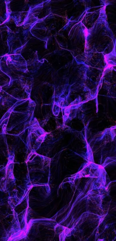 Vibrant abstract neon wallpaper with purple hues and dynamic pattern.