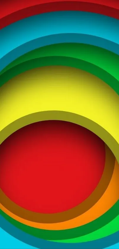 Vibrant abstract paper design with colorful layers.