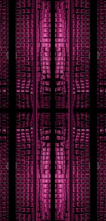 Vibrant magenta grid pattern wallpaper.