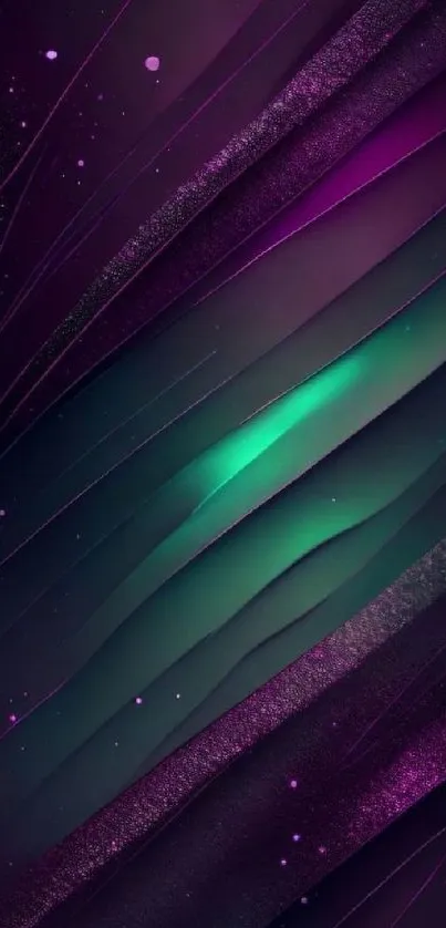 Vibrant abstract wallpaper with purple and green hues