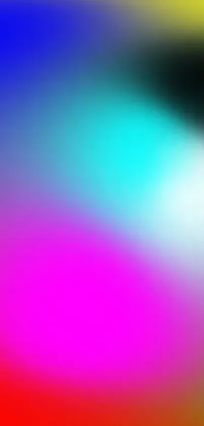 Vibrant abstract mobile wallpaper with a colorful gradient effect.