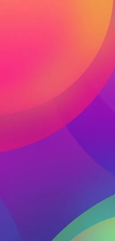 Vibrant abstract wallpaper with colorful gradients.