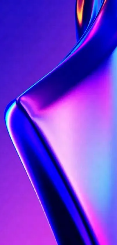 Vibrant abstract wallpaper with blue and purple gradients.