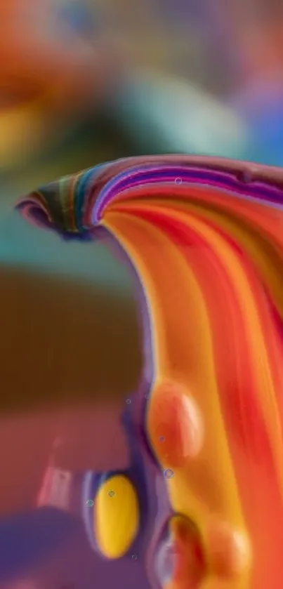 Vibrant abstract wallpaper with swirling colors creating a dynamic, artistic aesthetic.